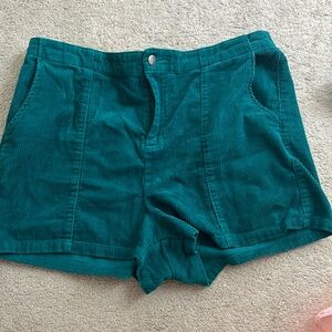Wild Fable Dark teal corduroy shorts XL